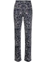 Coperni pantalon droit à ornements en cristal - Bleu