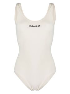 Jil Sander maillot de bain à logo imprimé - Tons neutres