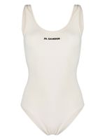 Jil Sander maillot de bain à logo imprimé - Tons neutres