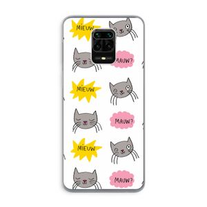 Meow: Xiaomi Redmi Note 9 Pro Transparant Hoesje