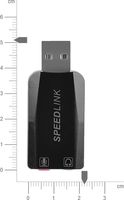 SpeedLink Vigo Microfoonontvanger Hoofdtelefoon (3.5 mm jackplug), Microfoon (3.5 mm jackplug) Zwart - thumbnail