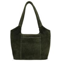 Hide & Stitches Suède Shopper/Handtas Brazos Olijf