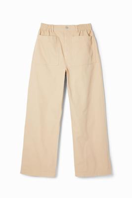 Lange broek met zakken - BROWN - XL
