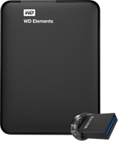 WD Elements Portable 1TB + SanDisk Ultra Fit 128GB