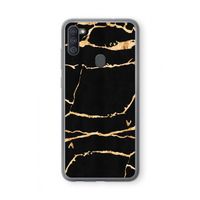 Gouden marmer: Samsung Galaxy A11 Transparant Hoesje