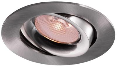 Thorgeon LED inbouwspot 8,2W DimToWarm 96mm rond verstelbaar geschuurd staal - LED4682
