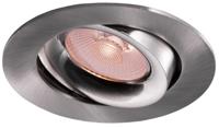Thorgeon LED inbouwspot 8,2W DimToWarm 96mm rond verstelbaar geschuurd staal - LED4682
