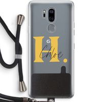 Amber Script: LG G7 Thinq Transparant Hoesje met koord