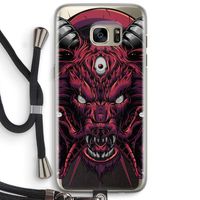 Hell Hound and Serpents: Samsung Galaxy S7 Edge Transparant Hoesje met koord