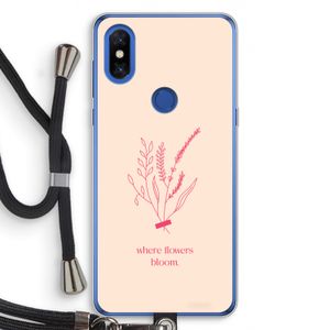 Where flowers bloom: Xiaomi Mi Mix 3 Transparant Hoesje met koord