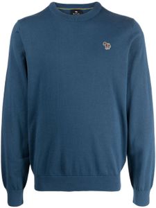 PS Paul Smith sweat en coton à patch logo - Bleu