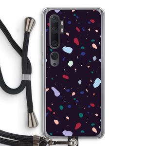 Dark Rounded Terrazzo: Xiaomi Mi Note 10 Pro Transparant Hoesje met koord