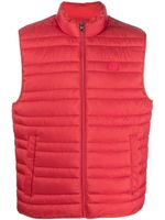 Michael Kors gilet matelassé à patch logo - Rouge