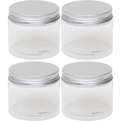 Kleine weckpot / inmaakpot - 4x - 150 ml - kunststof - met schroefdeksel - 7 x 6 cm