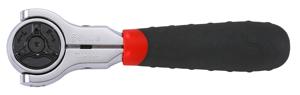 Ratel 1/2", met draaibare kop, kort 72-tands 7110403