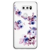 Waterverf bloemen: LG V30 Transparant Hoesje