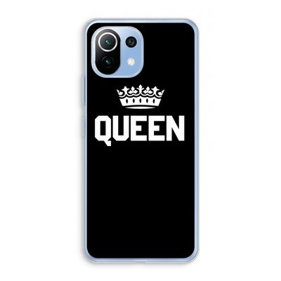 Queen zwart: Xiaomi Mi 11 Lite Transparant Hoesje