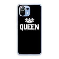 Queen zwart: Xiaomi Mi 11 Lite Transparant Hoesje