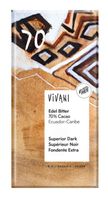 Vivani Chocolade puur superieur 70% Ecuador bio (100 gr)