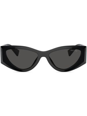 Miu Miu Eyewear lunettes de soleil à monture papillon - Noir