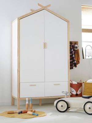 Huttenkast ROBINSON mat wit