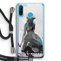 I will not feel a thing: Huawei P30 Lite Transparant Hoesje met koord