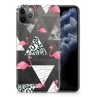 Apple iPhone 11 Pro Max | TPU Hoesje | Flamingo Triangle