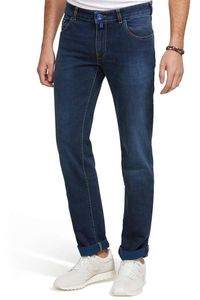 Meyer M5Slim Fit Jeans blauw, Effen