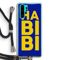 Habibi Blue: Huawei P30 Pro Transparant Hoesje met koord