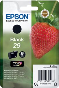 Epson inktcartridge 29, 175 pagina&apos;s, OEM C13T29814012, zwart