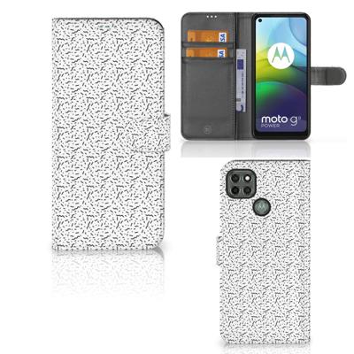 Motorola Moto G9 Power | Telefoon Hoesje | Stripes Dots | Portemonnee hoesje