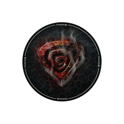 Mat voor Gaming Genesis Tellur 400 - Lava Ø 100 cm Stof Rond