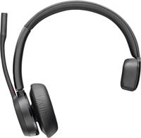 HP Poly Voyager 4310 MS Teams Headset On Ear headset Computer Bluetooth Mono Zwart Volumeregeling - thumbnail