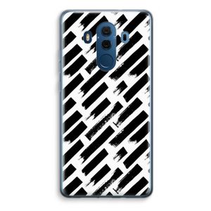 Zwarte vegen: Huawei Mate 10 Pro Transparant Hoesje