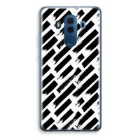 Zwarte vegen: Huawei Mate 10 Pro Transparant Hoesje Zwarte vegen: Huawei Mate 10 Pro Transparant Hoesje