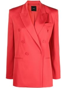 PINKO blazer Envers à fini satiné - Rouge