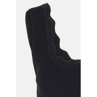 Eksept by Shoeby singlet Scallop zwart