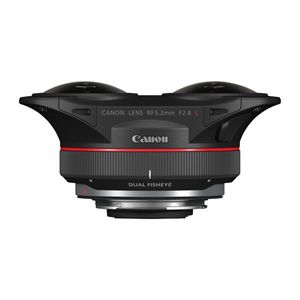 Canon RF 5.2 mm f2.8L Dual Fisheye SLR Groothoeklens type "fish eye" Zwart