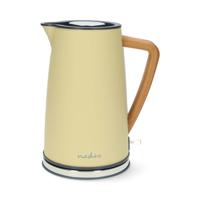 Nedis Waterkoker | 1.7 l | Soft-Touch | Geel | 360 graden draaibaar | Verborgen verwarmingselement | Strix®-controller | Droogkookbeveiliging -