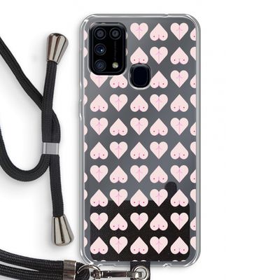 Ass 'n Titties: Samsung Galaxy M31 Transparant Hoesje met koord