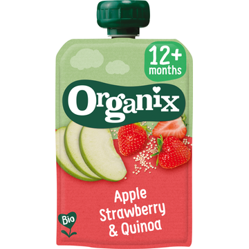 Organix Bio Apple, Strawberry & Quinoa 12+ Months 100 g bij Jumbo