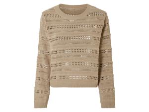 esmara Gebreide trui dames (Beige, M (40/42))