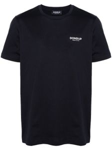 DONDUP t-shirt en coton à logo imprimé - Bleu