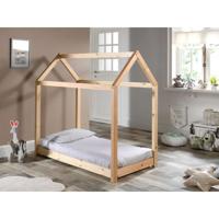 Leen Bakker - Vipack Bed Cabane - Naturel - 70x140 Cm - Grenenhout - Bruin - 146x78x142 Cm