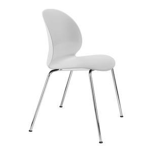 Fritz Hansen N02 Recycle stoel Wit Chroom