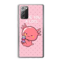 Love You A Lotl: Samsung Galaxy Note 20 / Note 20 5G Transparant Hoesje