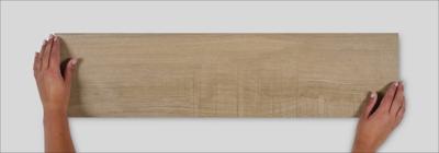 Vloer-/wandtegel houtlook Castelvetro Aequa 80x20cm licht bruin mat gerectificeerd