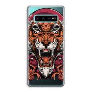 Tiger and Rattlesnakes: Samsung Galaxy S10 Plus Transparant Hoesje