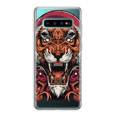 Tiger and Rattlesnakes: Samsung Galaxy S10 Plus Transparant Hoesje