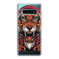 Tiger and Rattlesnakes: Samsung Galaxy S10 Plus Transparant Hoesje